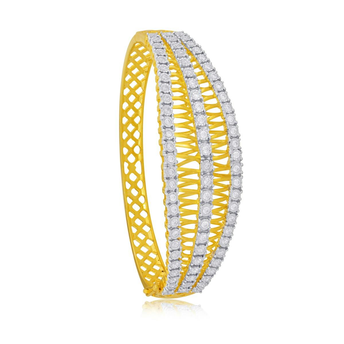 Shimmering Solitaire diamond bracelet