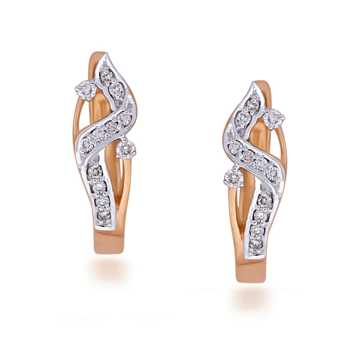 Slender Diamond Earrings