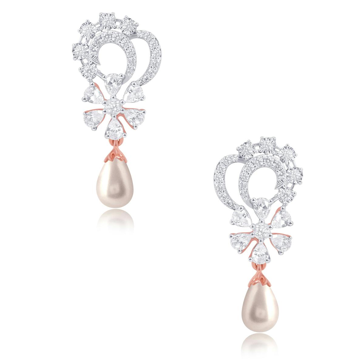 Dizzy pearl earrings