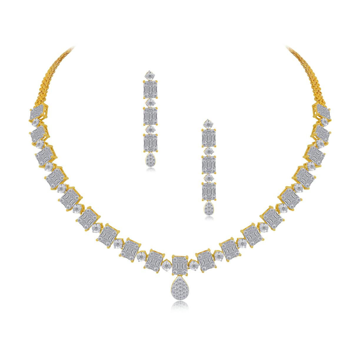 Glittering Gems necklace set-2