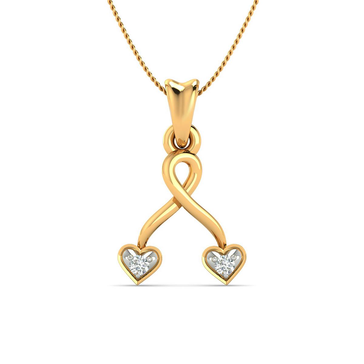 Ribbon of Hearts pendant