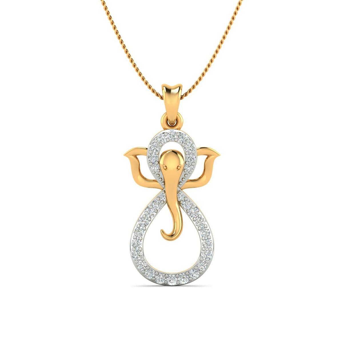 Ganesh Infinity sparkle pendant