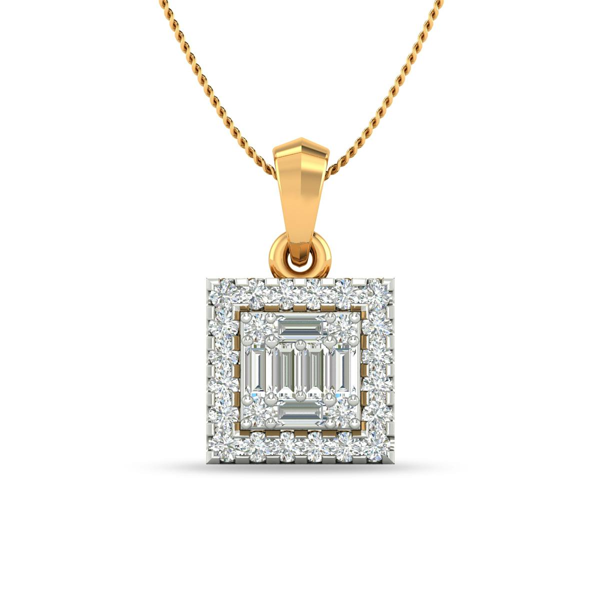 Diamond all the way pendant