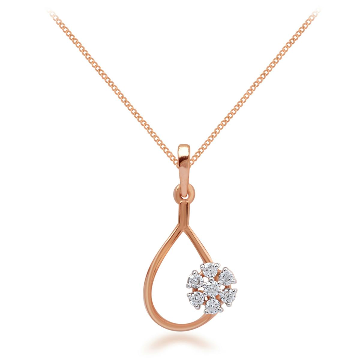 Luxurious Rod diamond pendant