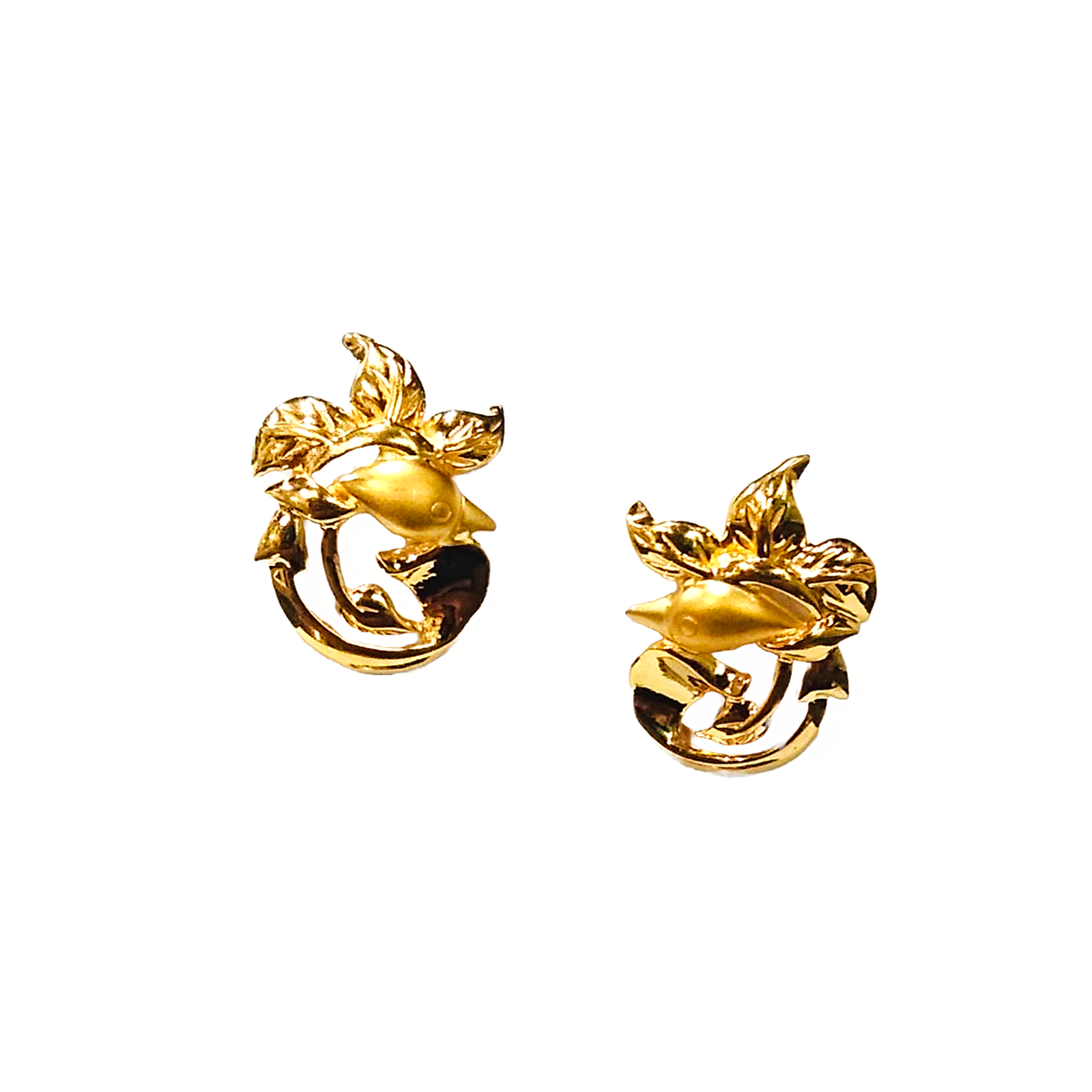 The Brilliance gold earrings
