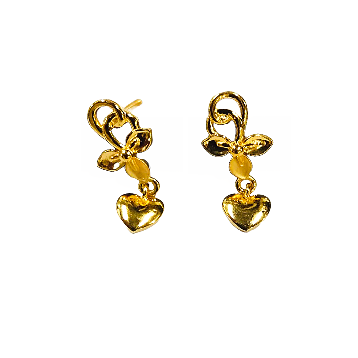 Infinite Love gold earrings