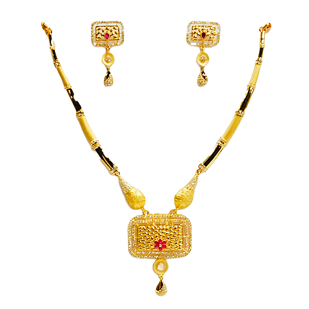 Adhira gold necklace