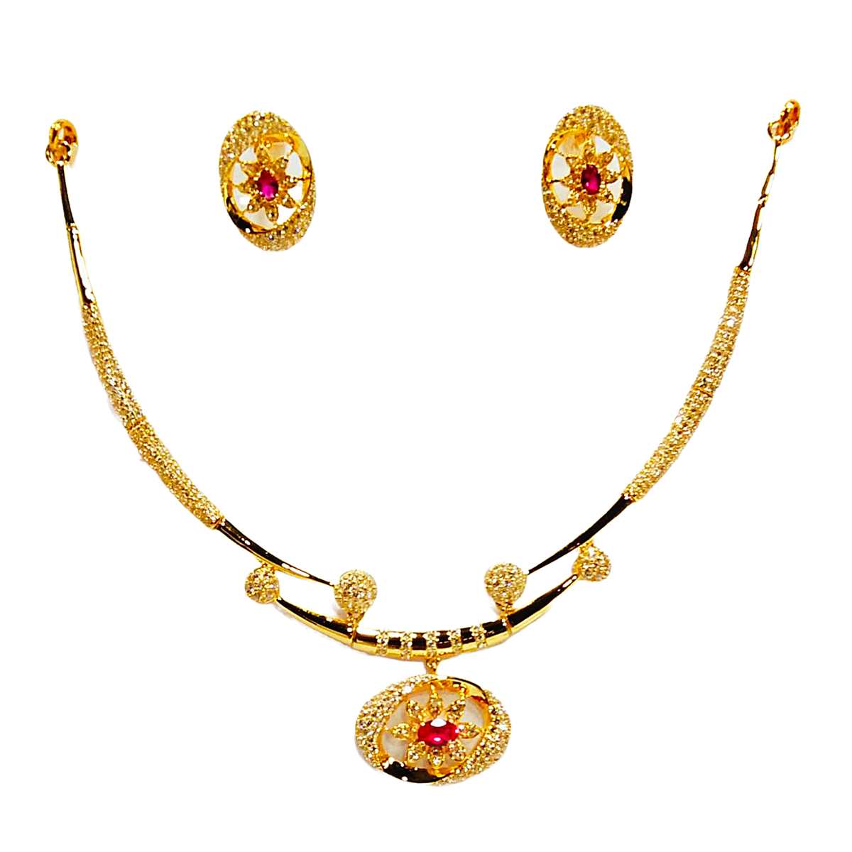 Vidhi gold necklace